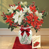 Pop-Up Card | Festive Poinsettias