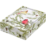 Cardinals in Evergreen Holiday Cards | Boxed Set of 20