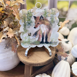 Fall Fox | Mini Scallop Art