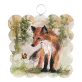 Fall Fox | Mini Scallop Art