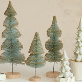 8" Mint Sisal Bottle Brush Tree