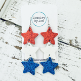 Star Fine Glitter Earrings