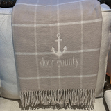 Door County Anchor Throw | Sand & White