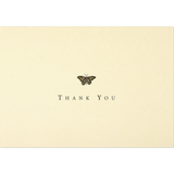 Gold Butterfly Thank You Notes | Boxed Set of 14
