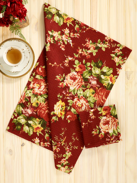 Tea Towel | Cottage Rose Autumn