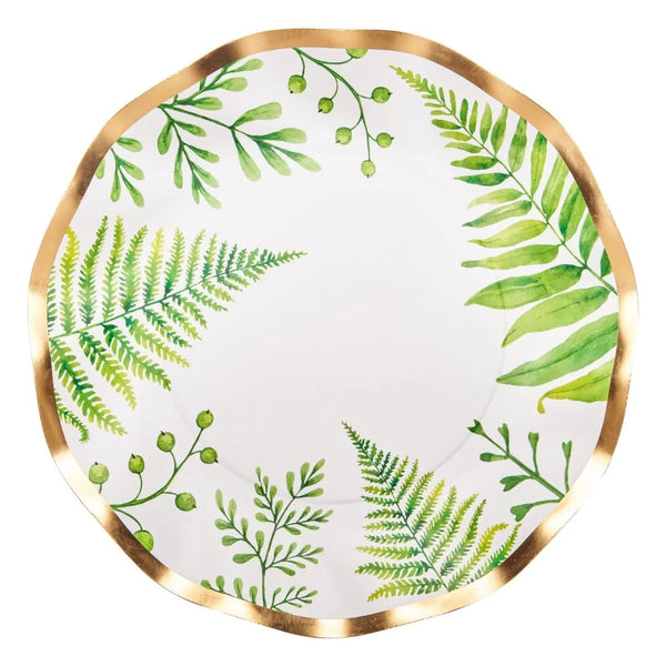 Fern & Foliage | Wavy Salad Plate | Sophistiplate