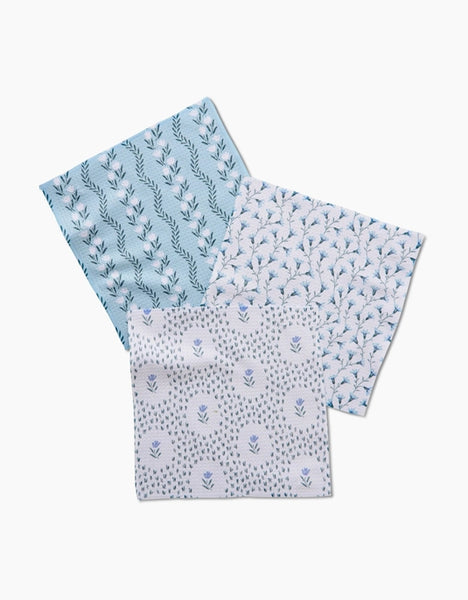 Trailing Farmhouse Floral Dishcloths | Set of 3