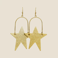 Gold Leaf Superstars Earrings