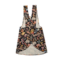 Mushroom Magic Black Pinafore Apron