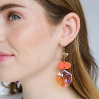 Orange Cleo Earrings