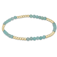 Gold Blissful 2.5mm Bracelet | Amazonite