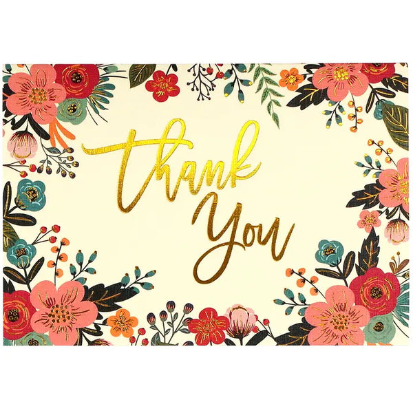 Floral Frame Thank You Cards | Boxed Set of 14