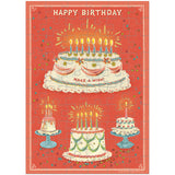 Happy Birthday Cake Puzzle Greeting Card