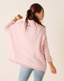 Catalina Ruffle Sweater | Rose Quartz