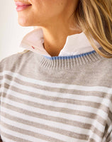 Petite Catalina Modern Crewneck Sweater | Driftwood