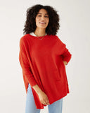 Catalina Crewneck Sweater | Scarlet