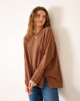 Catalina Slub Tee | Suede