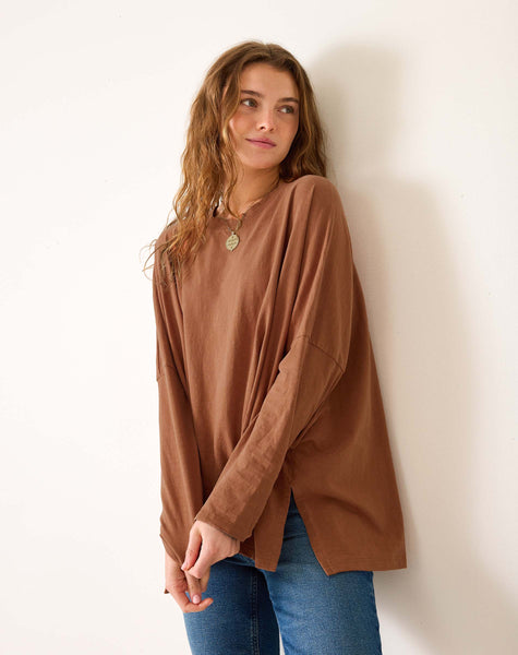 Catalina Slub Tee | Suede