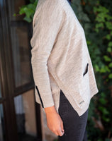 Petite Catalina Triple Crown V-Neck Sweater | Driftwood Ringer