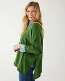 Catalina V-Neck Sweater | Emerald