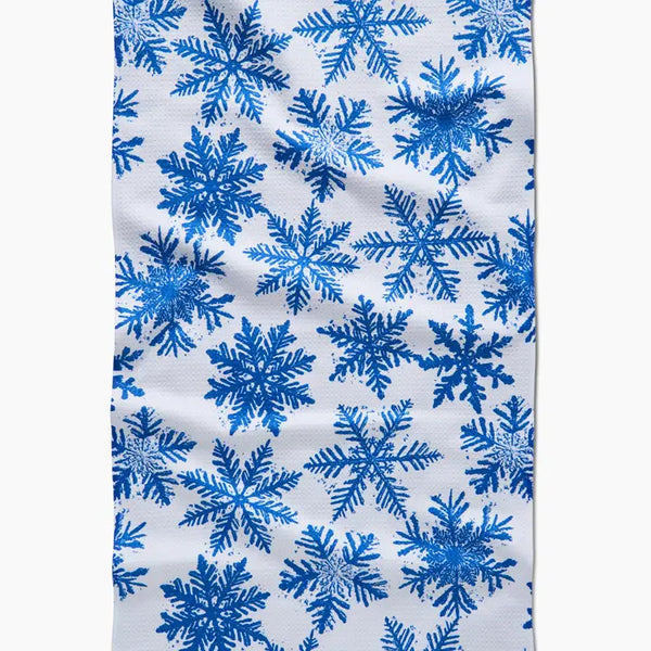 Snowy Days Blue Kitchen Towel