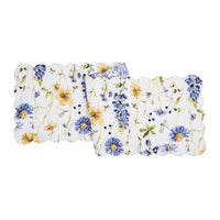 Lovely Blues Quilted Table Runner | 51 Inch