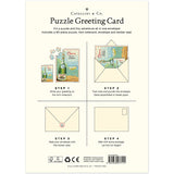 Happy Birthday Champagne Puzzle Greeting Card