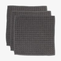 Charcoal | Waffle Washcloth Set
