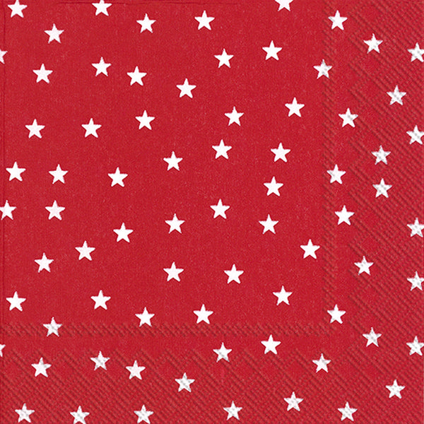 Little Stars Red Cocktail Napkins