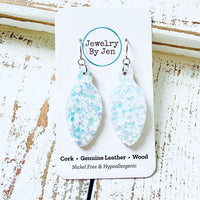 Holiday Lightbulb Earrings | Pastel Glitter