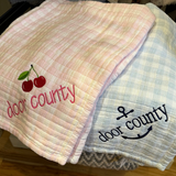 Door County Cherry Baby Blanket | 28X36