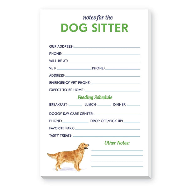 Dog Sitter | Large Notepad