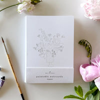 Paintable Notecards | Bouquets