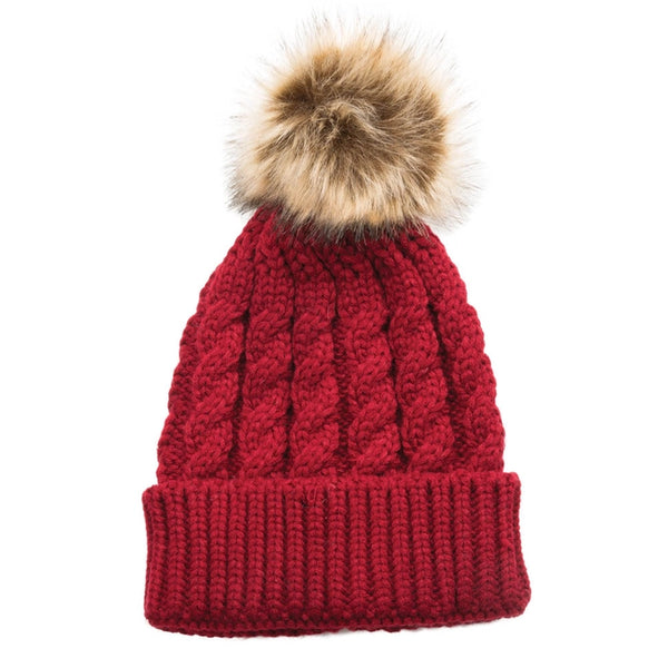 Emma Pom-Pom Knit Hat | Ruby