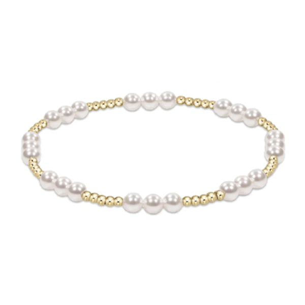 Classic Joy 4mm Bracelet | Pearl