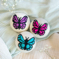 Eco Dryer Balls | Moon Monarch Butterfly Trio