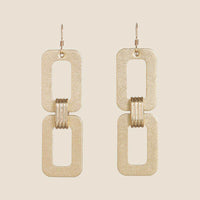 Gold Satin Blakely Earrings