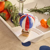 red, white, and balloon | hot air balloon mini by nora fleming