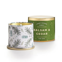 Balsam & Cedar Demi Tin Candle