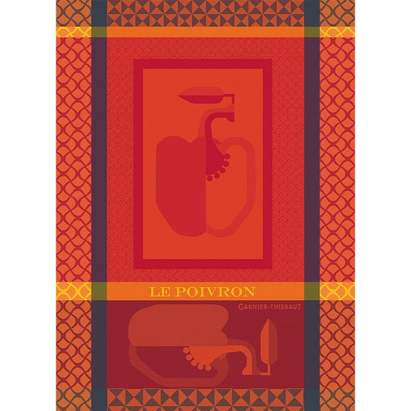 Le Poivron Tango Jacquard Kitchen Towel