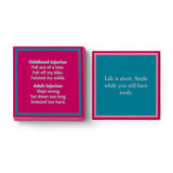 Life Is Short | Reversible Cocktail Napkins