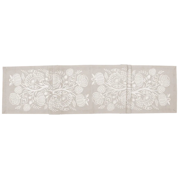 Francis Cream Table Runner | 72 Inch