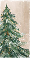 Gilded Painterly Tree Guest Towels