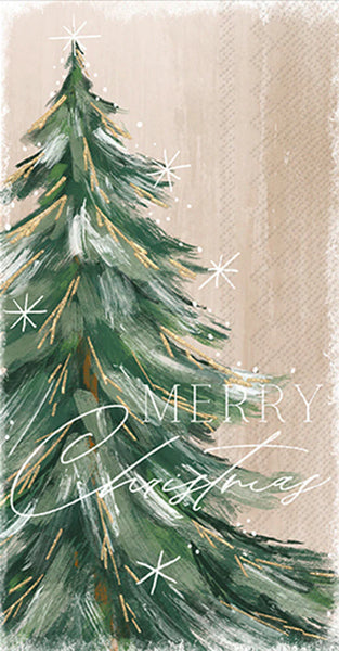 Gilded Painterly Tree Guest Towels