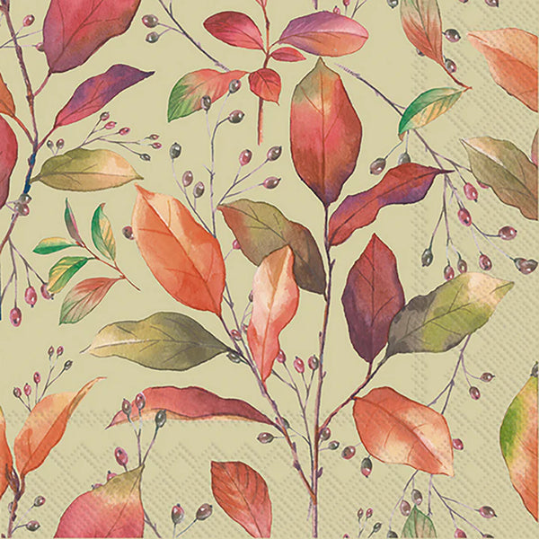 Colorful Autumn Cocktail Napkins