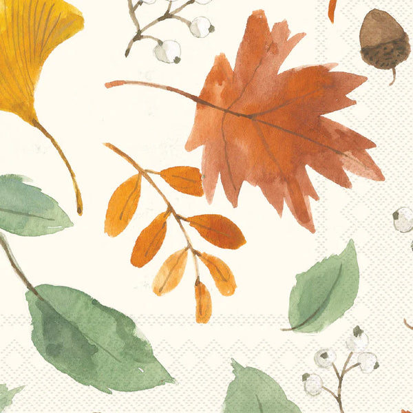 Harvest Leaves Allover Cocktail Napkins