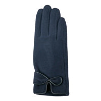 Mindy Gloves with Bow | Navy