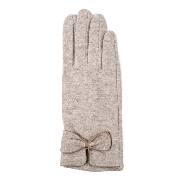 Mindy Gloves with Bow | Taupe