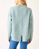 Monograph Mockneck Sweater | Heathered Sea Foam
