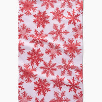 Snowy Days Red Kitchen Towel